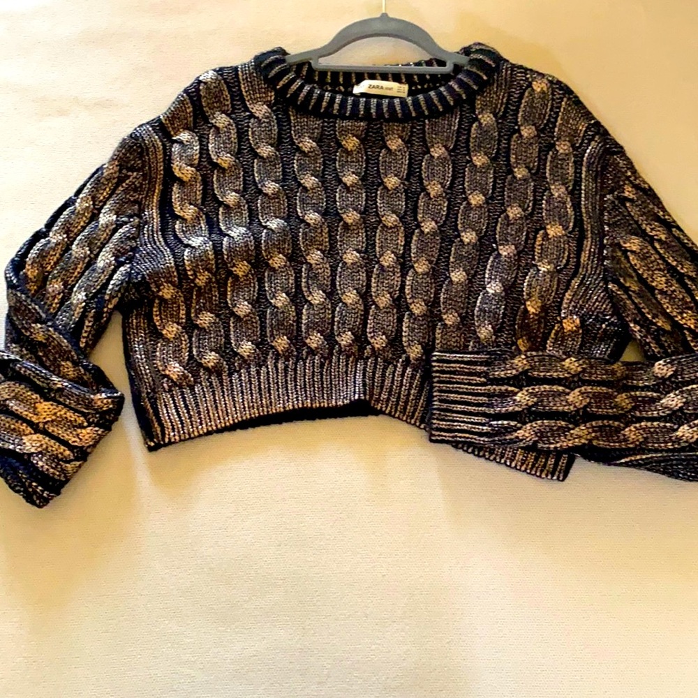 Navy Zara sweater